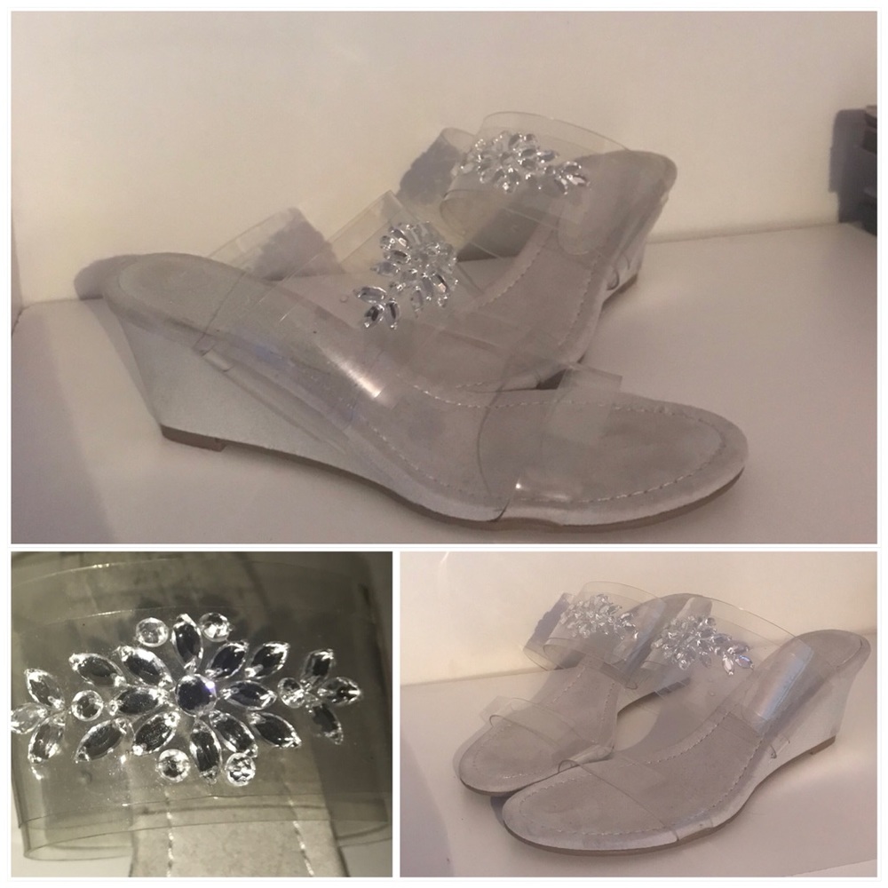 Grey Clear  Wedge